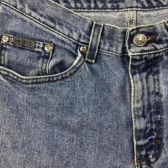 Vintage Lee jeans womens 10 USA 80s 90s structured denim high rise western rodeo - Picture 6 of 12